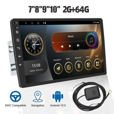Universal Car Fitment 2.5D IPS Touchscreen 2 32G Android 12 Car Multimedia Player 9/10 Zoll Radio Audio Kopfteil
