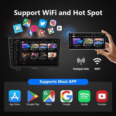 High Resolution 9&quot; Android 10 Auto Audio Radio Stereo mit GPS WIFI IPS Autobildschirm