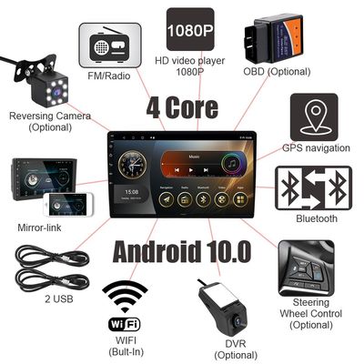 9 Zoll Android-Auto-Radio mit Steuerung GPS-Navigation und Multimedia-Player