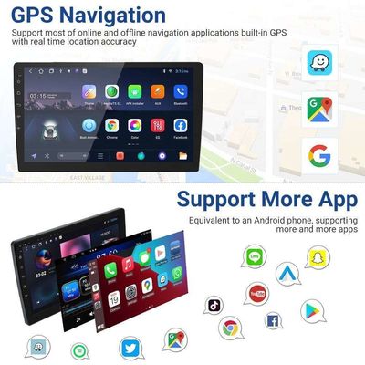 Universal-Fit-Car-Radio mit Wifi-App-Steuerung Lenkrad Resistiver Touchscreen