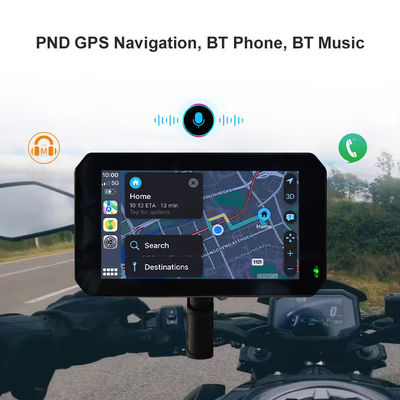 IP67 Wasserdicht 5 Zoll IPS-Bildschirm Motorrad Carplay GPS-Navigator 2 in 1 drahtlos Apple Car-play Android Auto
