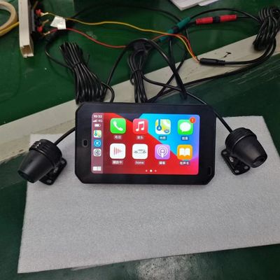 IP67 Wasserdicht 5 Zoll IPS-Bildschirm Motorrad Carplay GPS-Navigator 2 in 1 drahtlos Apple Car-play Android Auto