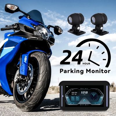 Tragbare Motorradnavigation GPS 5 Zoll drahtlos Apple Carplay und Android Auto