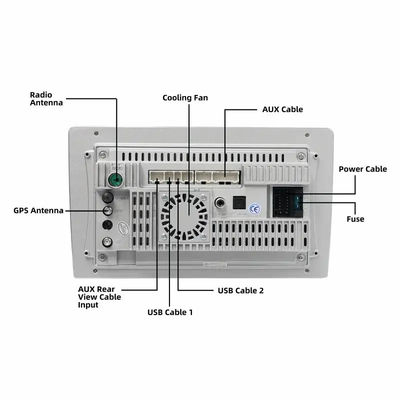 Full Fit Display Bildschirm Auto Stereo 8Core TS18 Multimedia Player für die Universal-Auto-Fitment