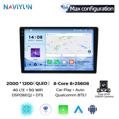 9 Zoll Car Play BT FM Touchscreen Car Video Player Universal Double Din Android 2Din