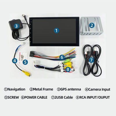 1 16GB Touchscreen Car Media Player mit eingebauter drahtloser CarPlay und AUX-Port