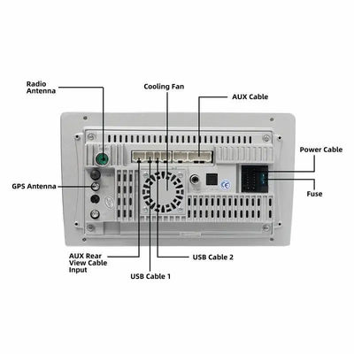 GPS-Funktion eingebaut 1DIN 9-Zoll-Touchscreen TS18 Android-Fahrzeugradio Double Din-Fahrzeugstereoanlage WIFI BT