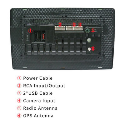 Android 9/10 Zoll Auto-Touchscreen GPS Stereo Radio-Navigationssystem für Autogeräte