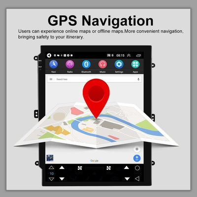 Android 10.1 GPS Navigation 2 32G Car Radio 9.7'' 2 DIN mit eingebauter drahtloser CarPlay