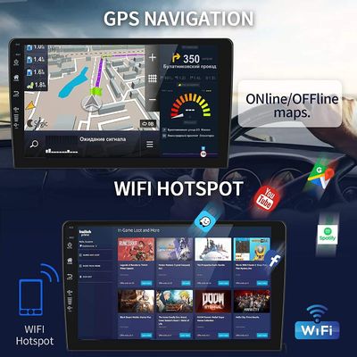Carditai Android 10 QLED Car Audio 2 32G Kopfgerät mit eingebauten GPS und 9/10 Zoll Bildschirm