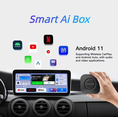 5V±0.2V 1.0A Leistungsaufnahme Carplay AI Box 8GB 128GB Eingebaute GPS Wifi Wireless Streaming Box
