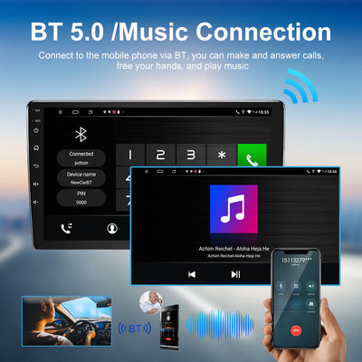 Universal 2din Car Radio Audio Stereo mit 2G 32G Android 10.0 DSP und drehbarem Bildschirm
