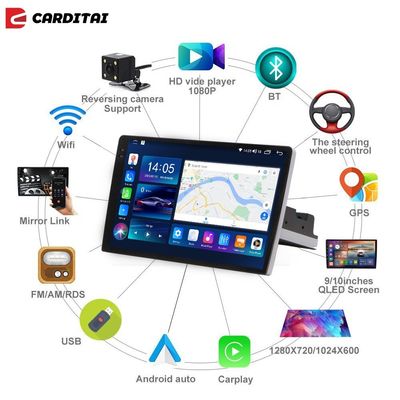 DVR-Kombination 9 Zoll Android-Auto-Stereo mit GPS-Navigation und anpassbarer Benutzeroberfläche