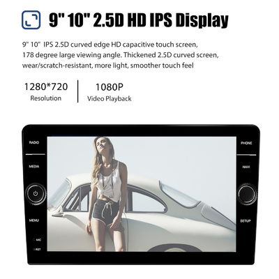8"/9"/10" Knopf Android 12 QELD Bildschirm Auto Radio Stereo WiFi GPS Navigation2G 32G CarPlay 2 Din Auto Auoradio Multimedia Player