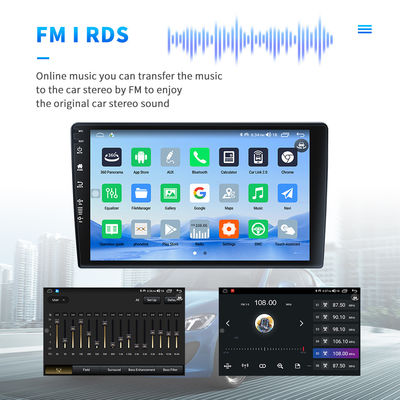 1280*800 Auflösung 2 Din Auto Radio mit Android Auto BT5.0 4G DSP RDS und GPS-Navigation