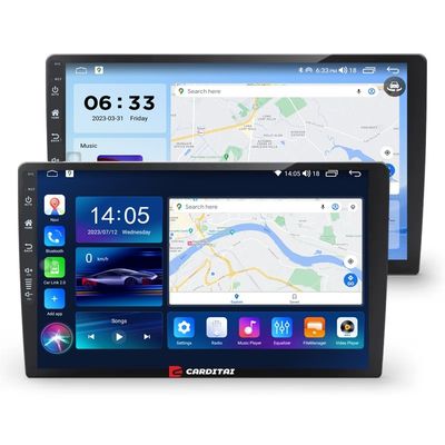 9 Zoll Car DVD Player Android Navigation mit 6 128 GB 4G WLAN GPS Dsp Rds AM Double Din Car Radio