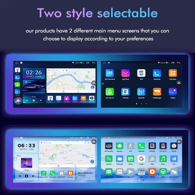 9 Zoll Car DVD Player Android Navigation mit 6 128 GB 4G WLAN GPS Dsp Rds AM Double Din Car Radio