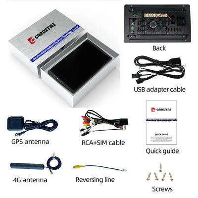 9 Zoll Car DVD Player Android Navigation mit 6 128 GB 4G WLAN GPS Dsp Rds AM Double Din Car Radio