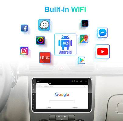 Universal 10,36' IPS Android Auto Radio GPS Wifi 1 Din Touchscreen Carplay HD Kamera