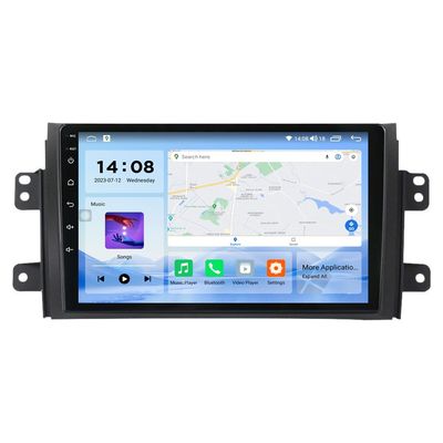 Benutzerdefinierte Benutzeroberfläche 8 Core 2 Din Android 12 Carplay Autoradio GPS Head Unit für Suzuki SX4 2006 2013