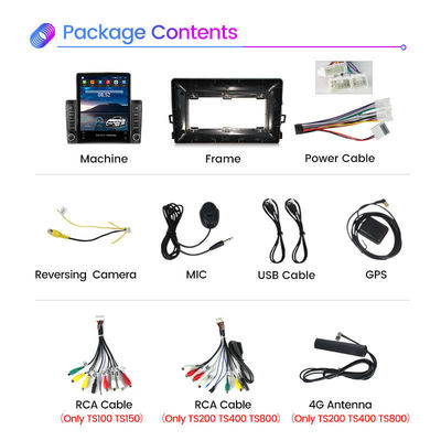 Universal Auto Modell 9,7 Zoll 2 Din Double Din Android 12 Auto DVD Player mit GPS und Bluetooth