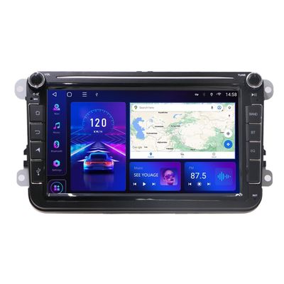 Backup-Kamera VW Android-Auto-Radio für VW Golf 6 Touran 8 Zoll Touchscreen-Auto-Stereo