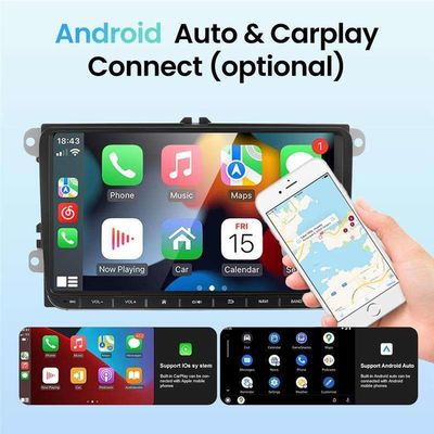 Backup-Kamera VW Android-Auto-Radio für VW Golf 6 Touran 8 Zoll Touchscreen-Auto-Stereo