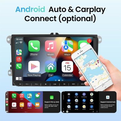 VW Golf Polo Tiguan Passat Skoda Octavia Carplay Auto mit GPS und Auflösung 1024*600