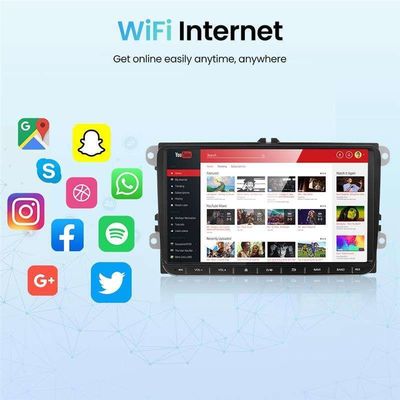 Unterstützung von Android Auto 9 Zoll Touchscreen Car Stereo DVD Player für VW Passat B6/Polo